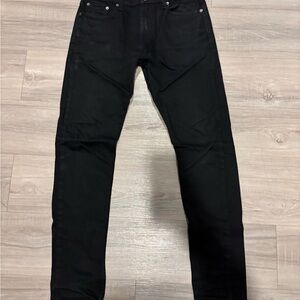 Levi's Men's black  Slim waxed Jeans